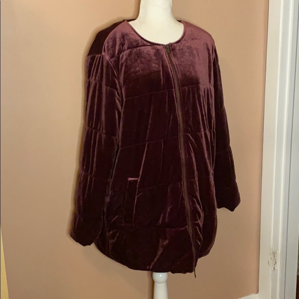 🎉HOST PICK🎉 Who What Wear Velvet Puff Jacket - Picture 6 of 12